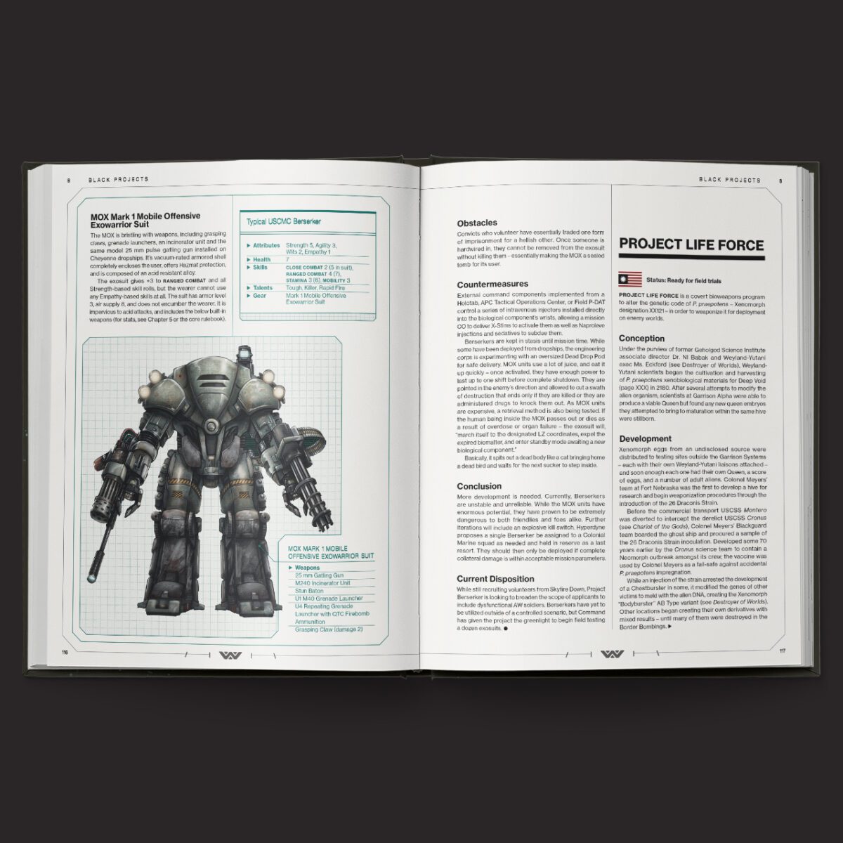 Colonial Marines Operations Manual Evolved Edition - Free League Publishing